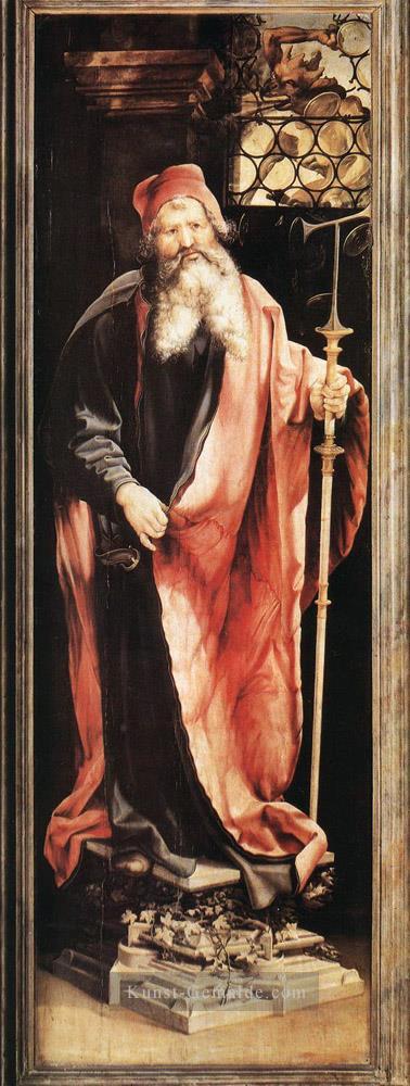 St Antonius der Einsiedler Renaissance Matthias Grunewald Ölgemälde